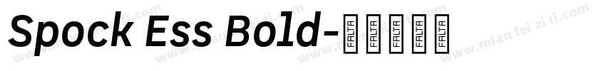 Spock Ess Bold字体转换